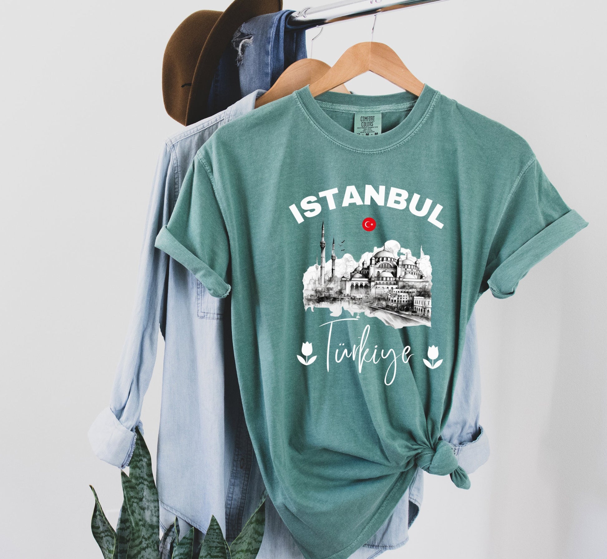 Istanbul Turkiye Comfort Colors Shirt: Bosphorus Graphic Tee