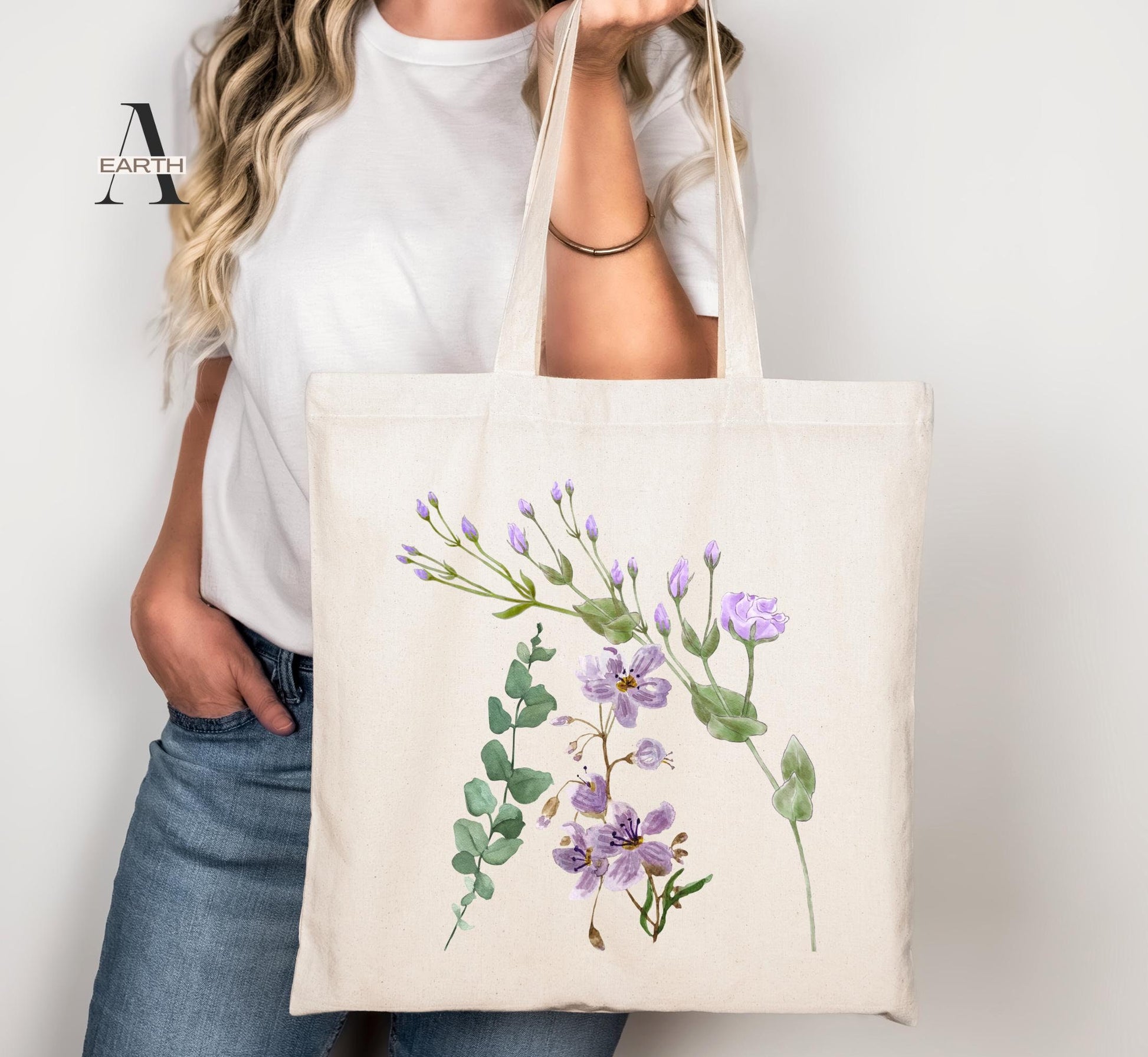 wild flower women tote bag