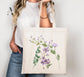 wild flower women tote bag