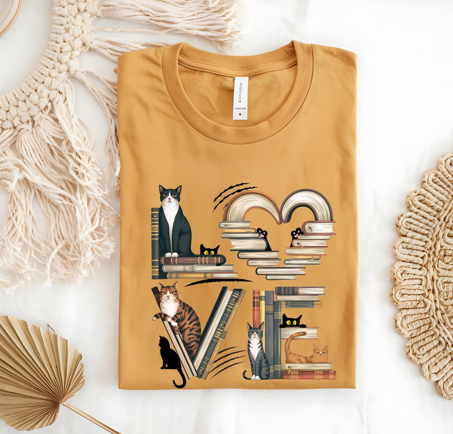 cat book shirt