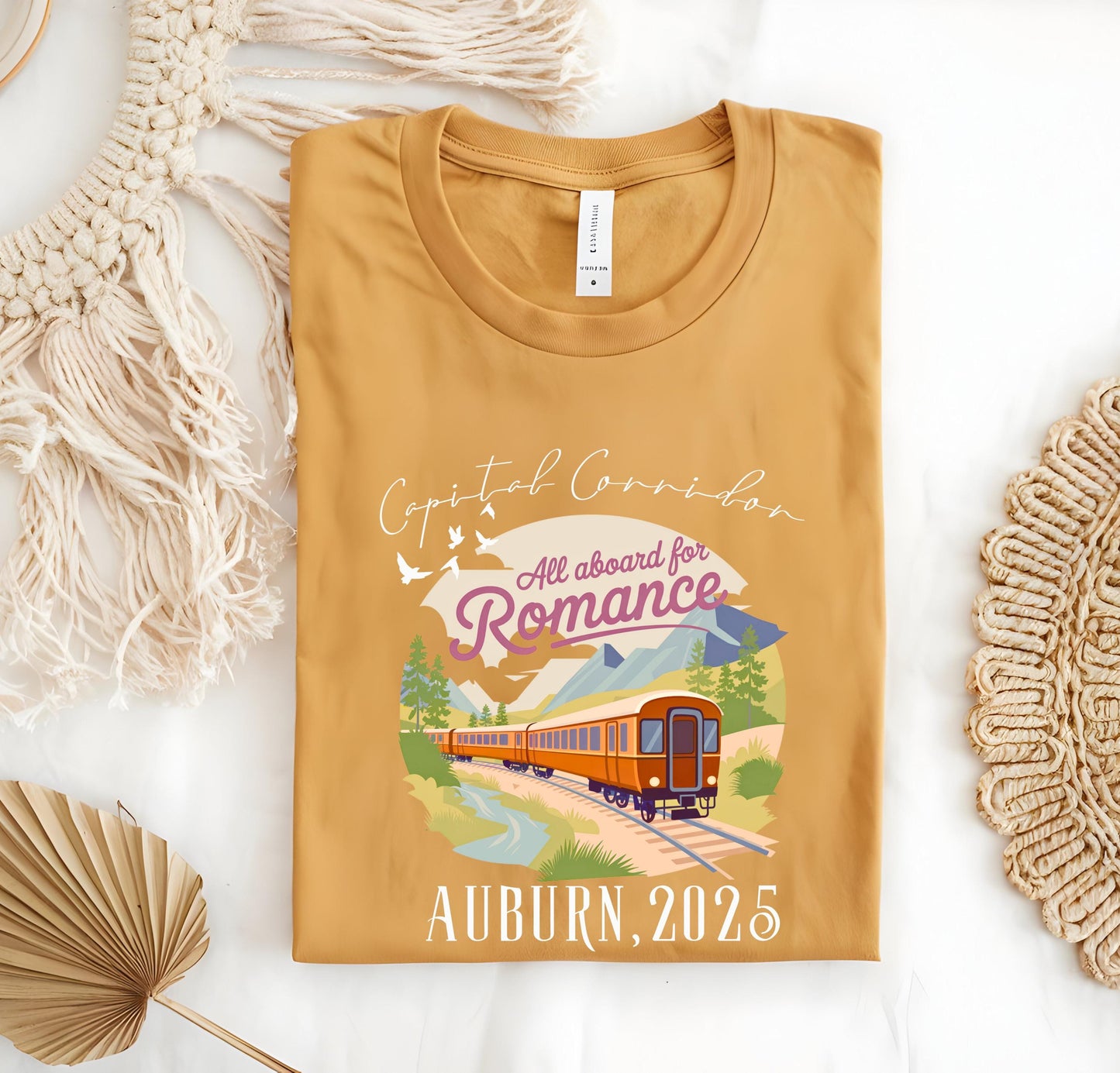 Auburn Train Travel T-Shirt: Vintage Railroad Design