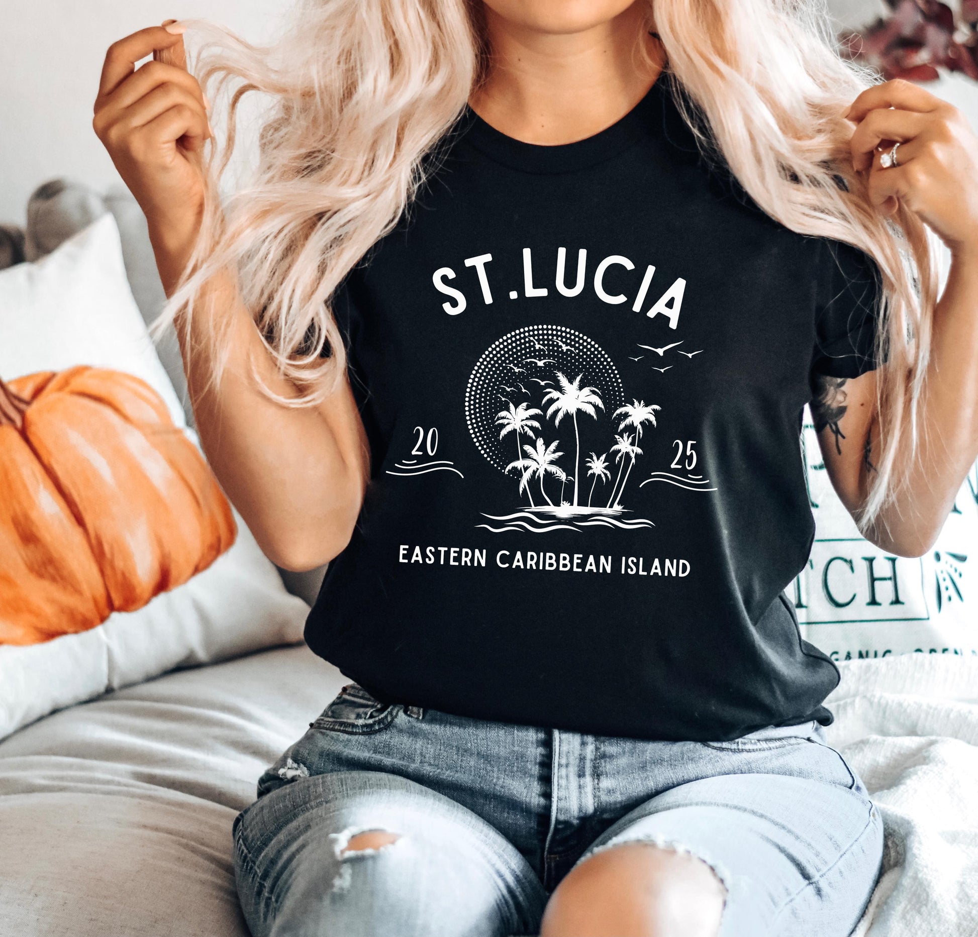 St. Lucia Shirt: Caribbean Island Vacay Mode Tee