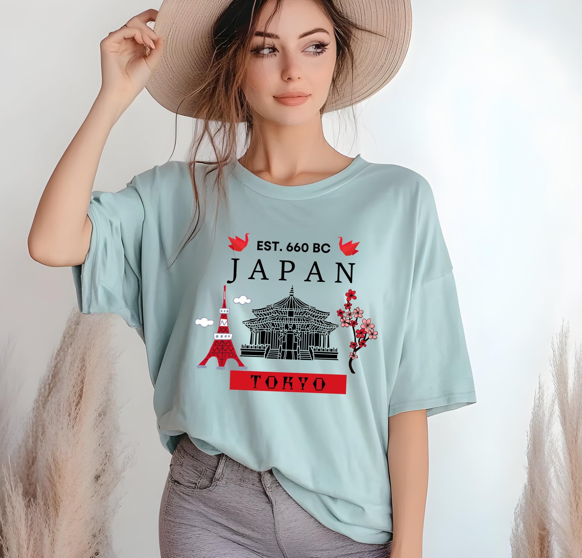 Japan T-Shirt: Cherry Blossom Tokyo Sakura Tee