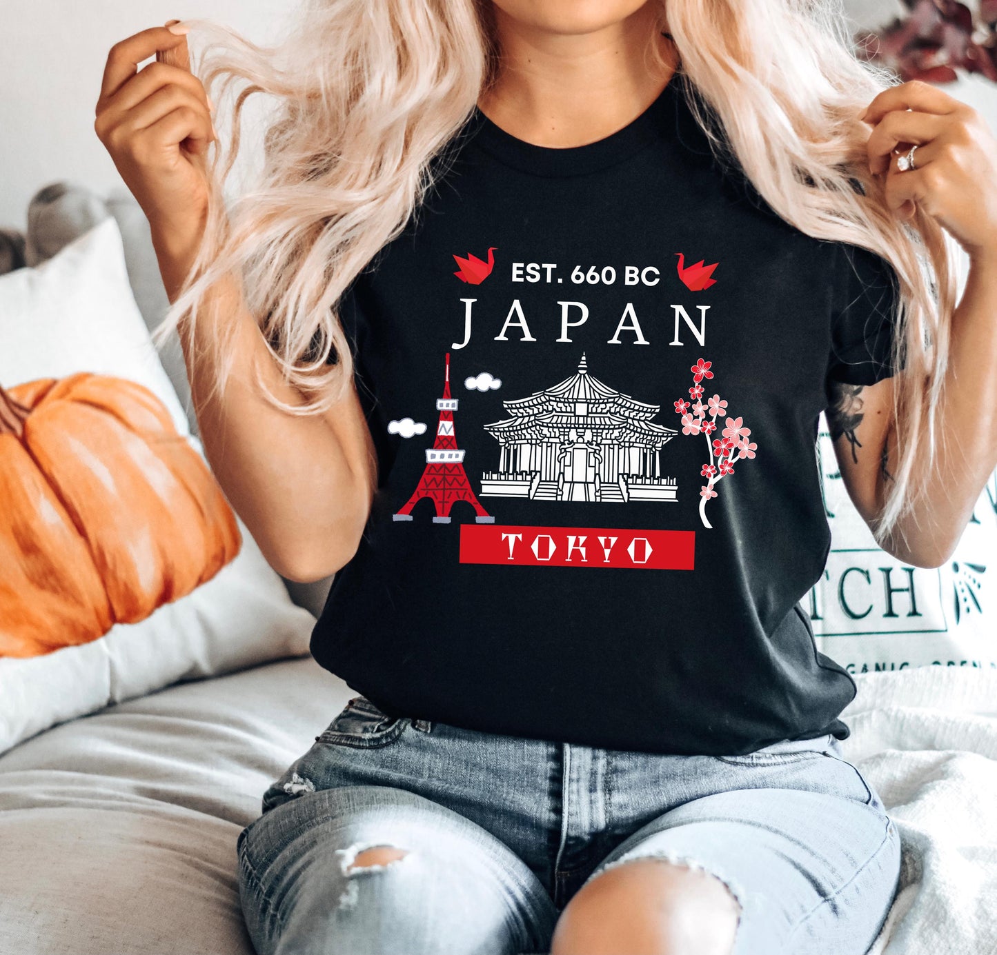 Japan T-Shirt: Cherry Blossom Tokyo Sakura Tee