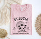 St. Lucia Shirt: Caribbean Island Vacay Mode Tee