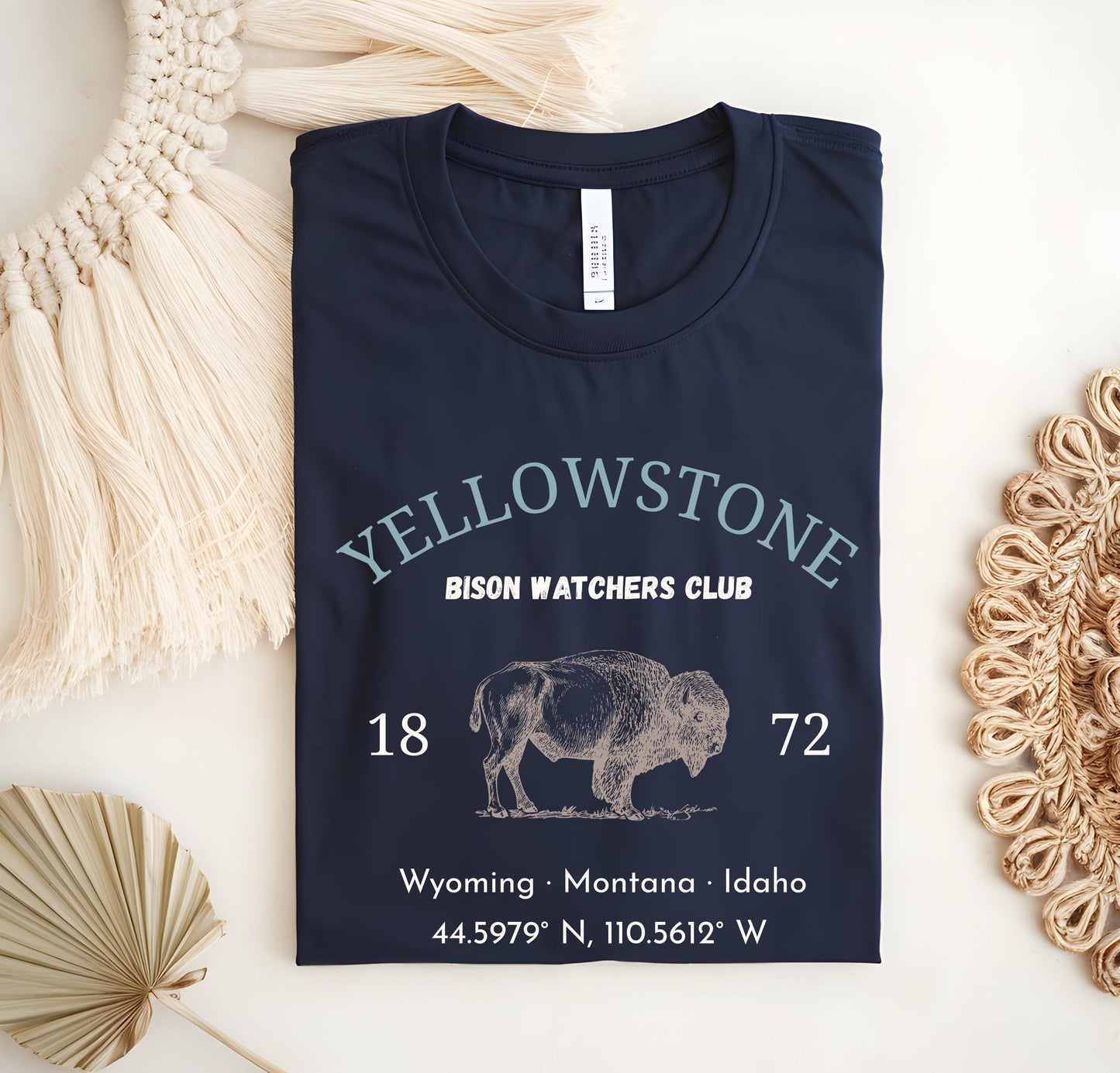 Yellowstone Bison Graphic Tee: Vintage National Park Shirt