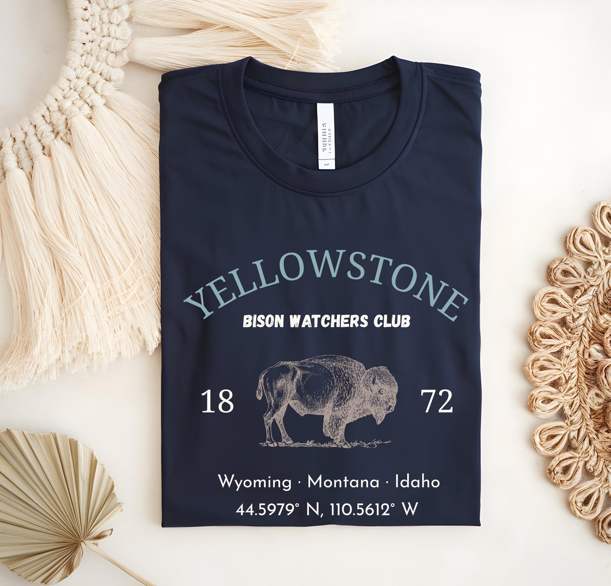 Yellowstone Bison Graphic Tee: Vintage National Park Shirt