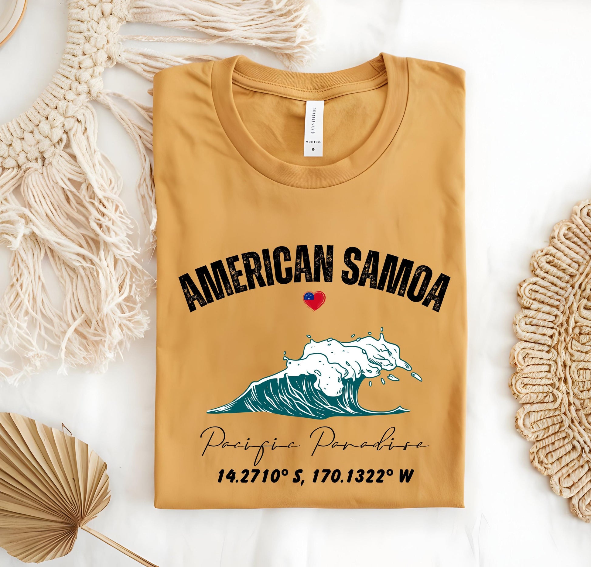 American Samoa Surf Shirt: Vintage Pacific Island Graphic Tee