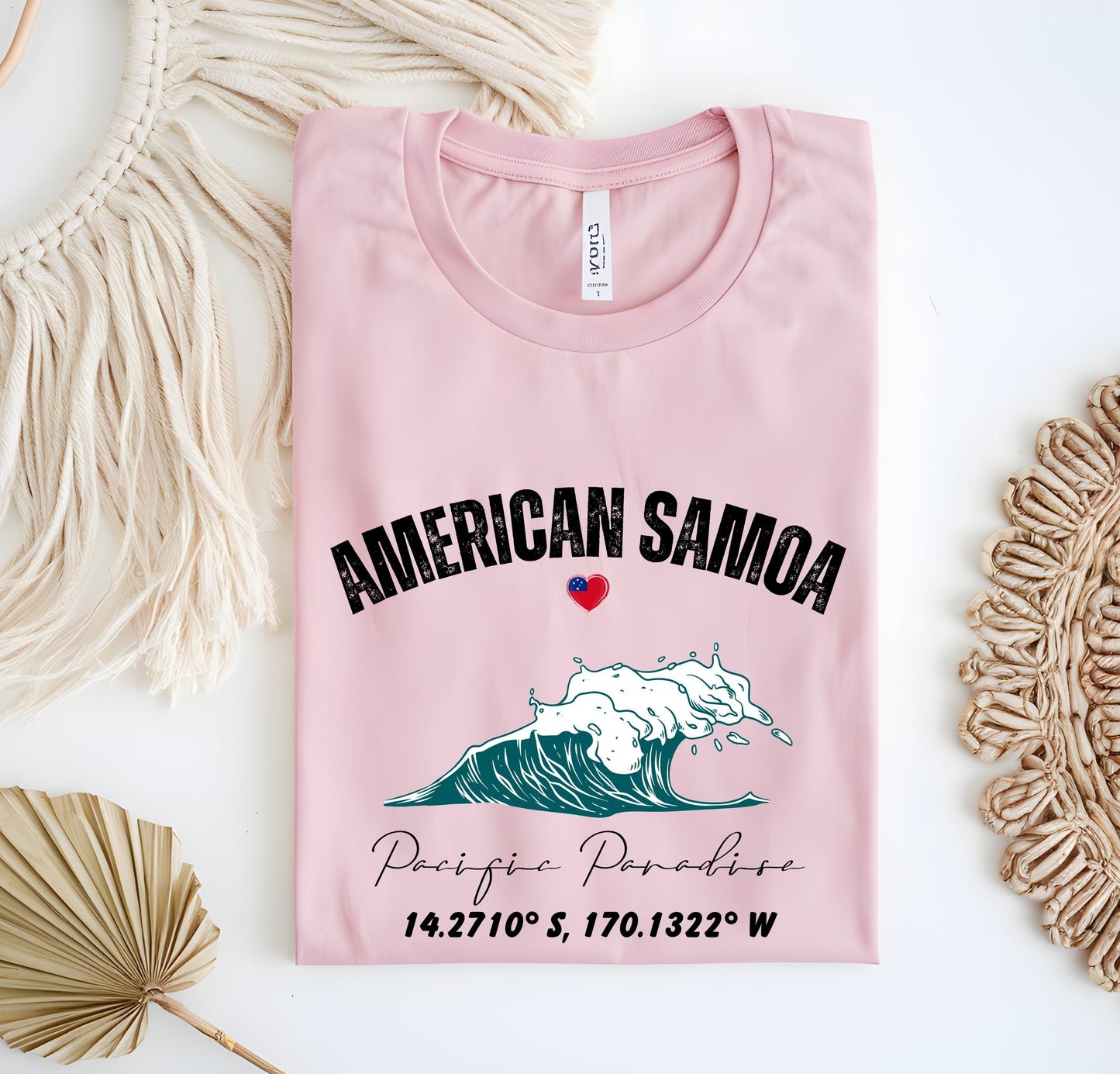 American Samoa Surf Shirt: Vintage Pacific Island Graphic Tee