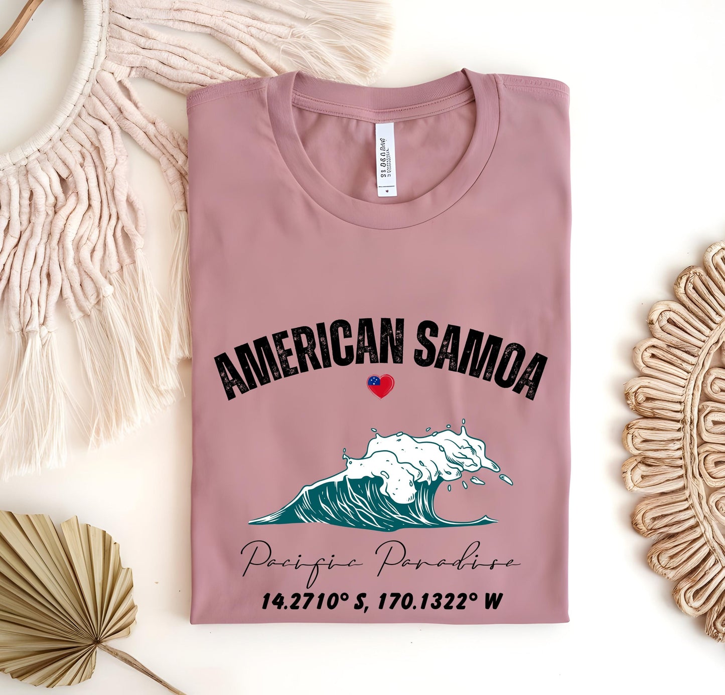 American Samoa Surf Shirt: Vintage Pacific Island Graphic Tee
