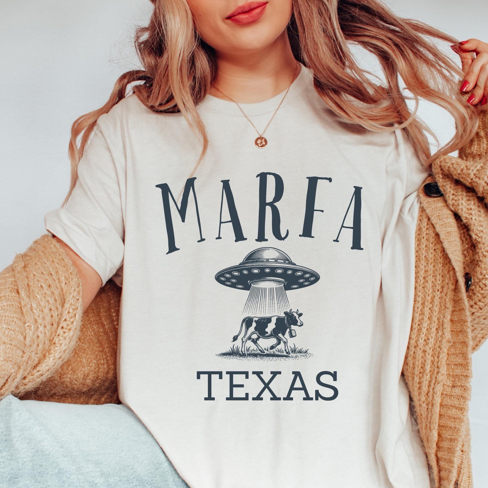 Marfa Texas Art Shirt: Minimalist Desert Tee, West Texas Souvenir