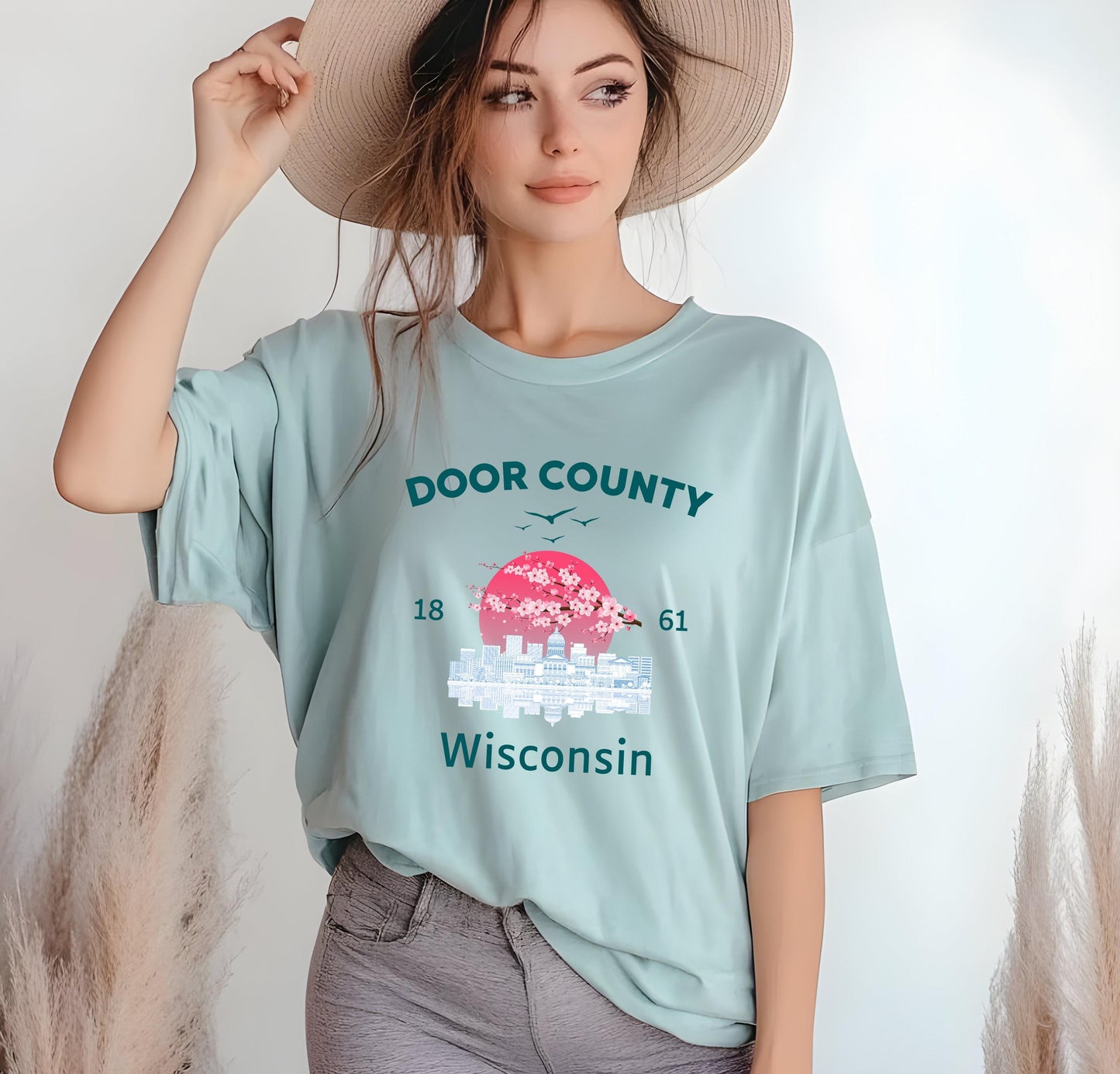 Door County Wisconsin T-Shirt, Midwest Vacation Tee