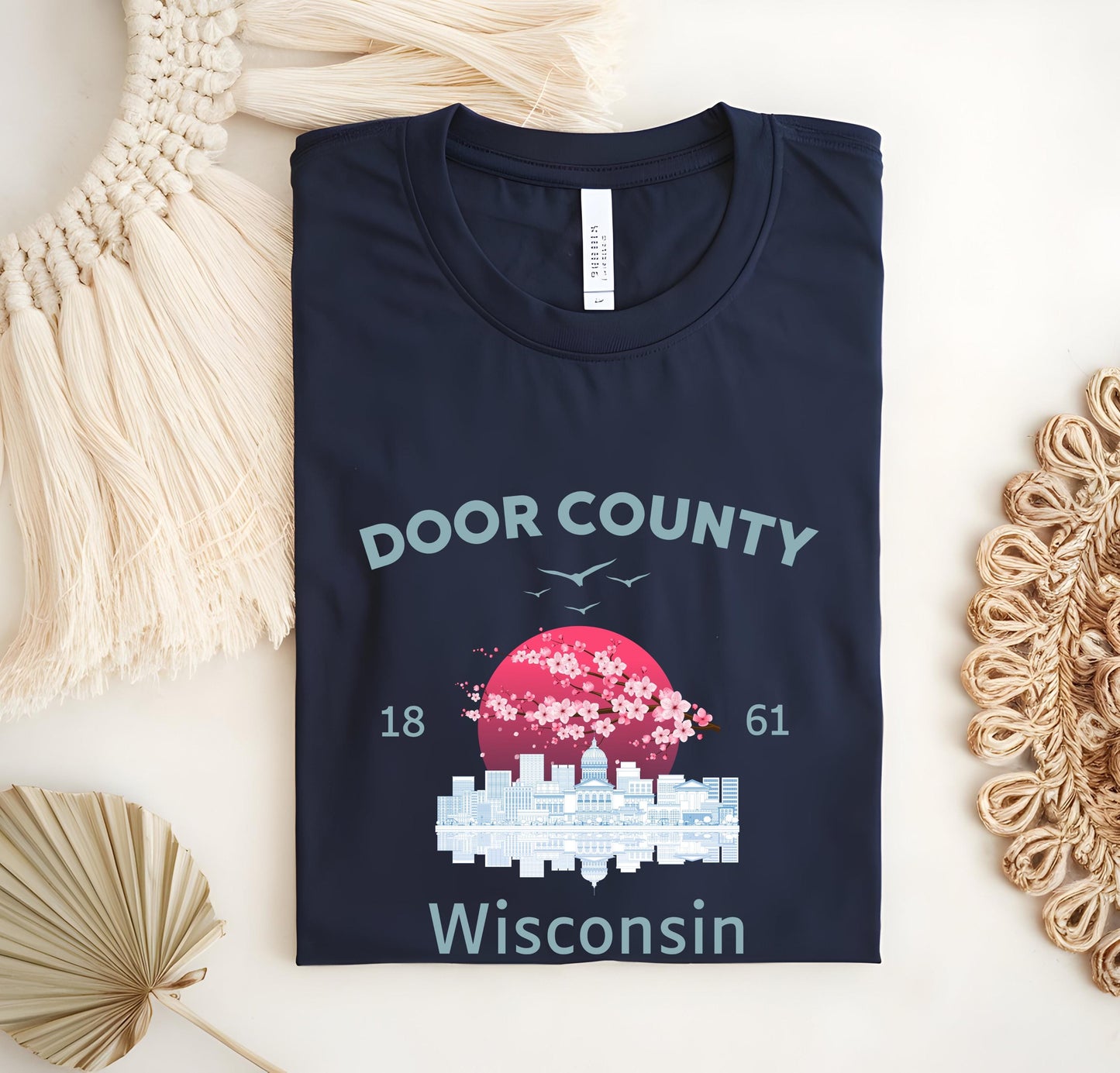 Door County Wisconsin T-Shirt, Midwest Vacation Tee