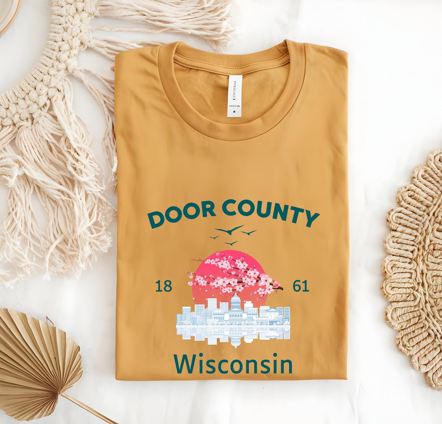 Door County Wisconsin T-Shirt, Midwest Vacation Tee