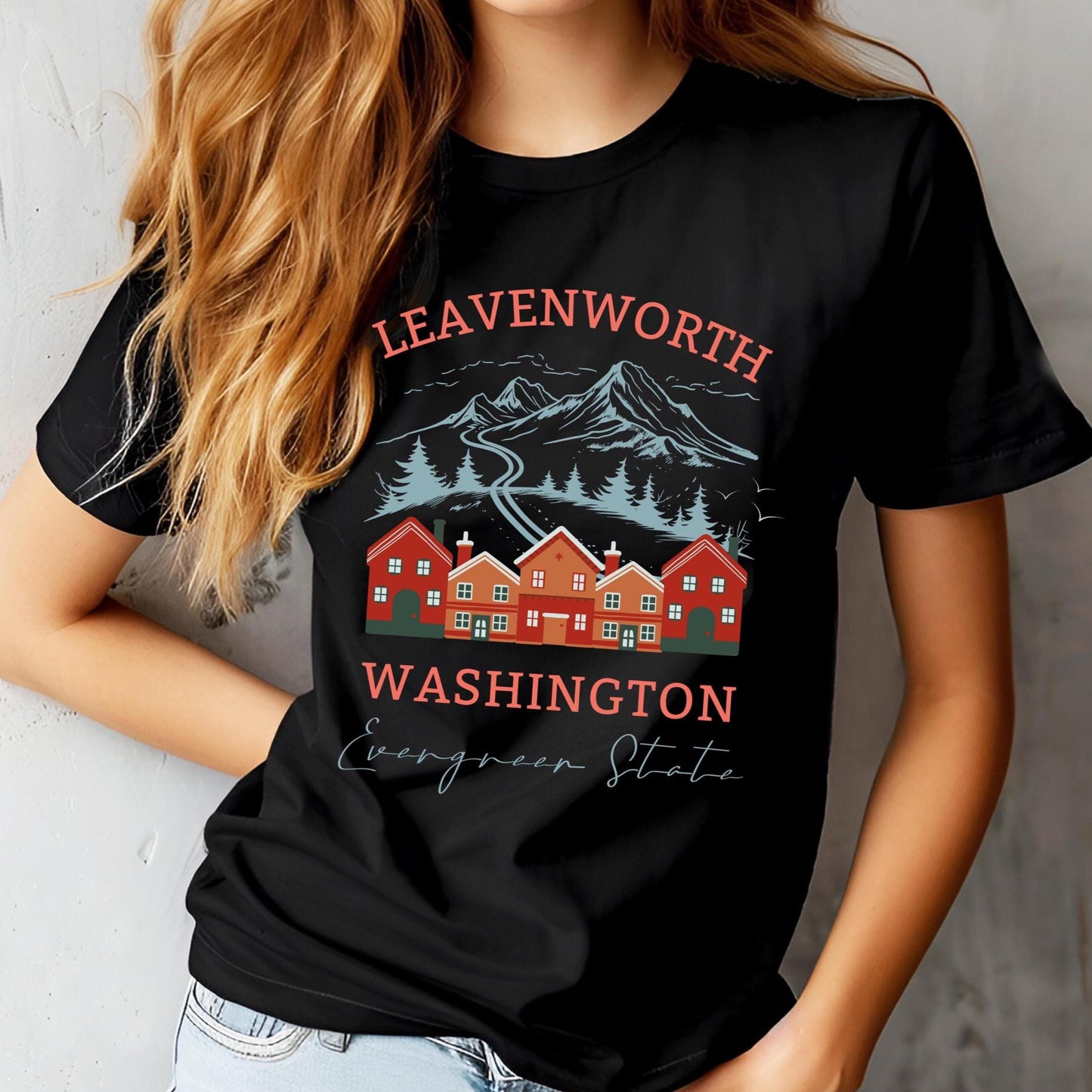 Leavenworth Washington Shirt: Bavarian Holiday Town Tee