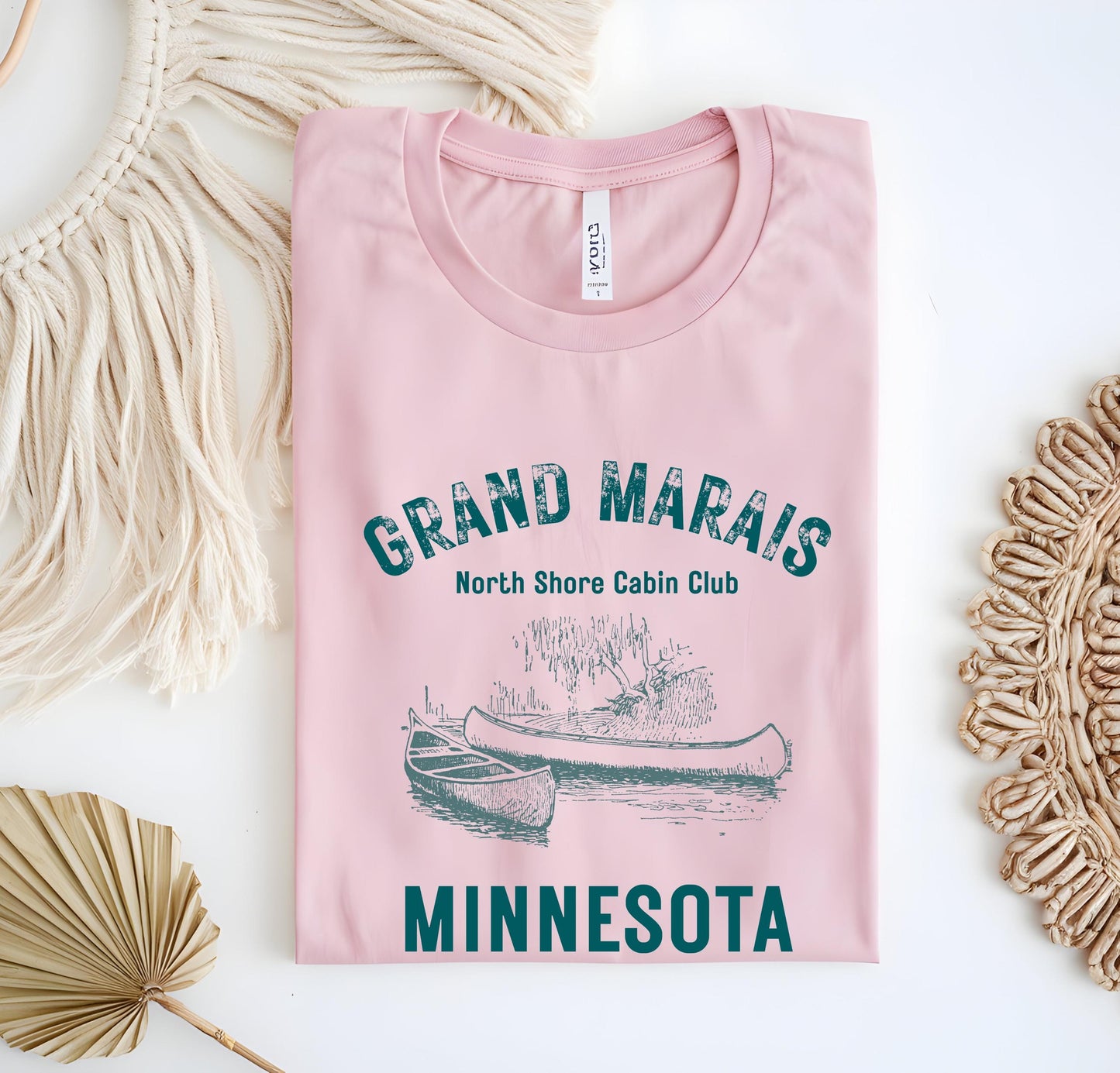 Grand Marais Shirt Minnesota T-shirt, Midwest North Shote Cabin Club T-Shirt