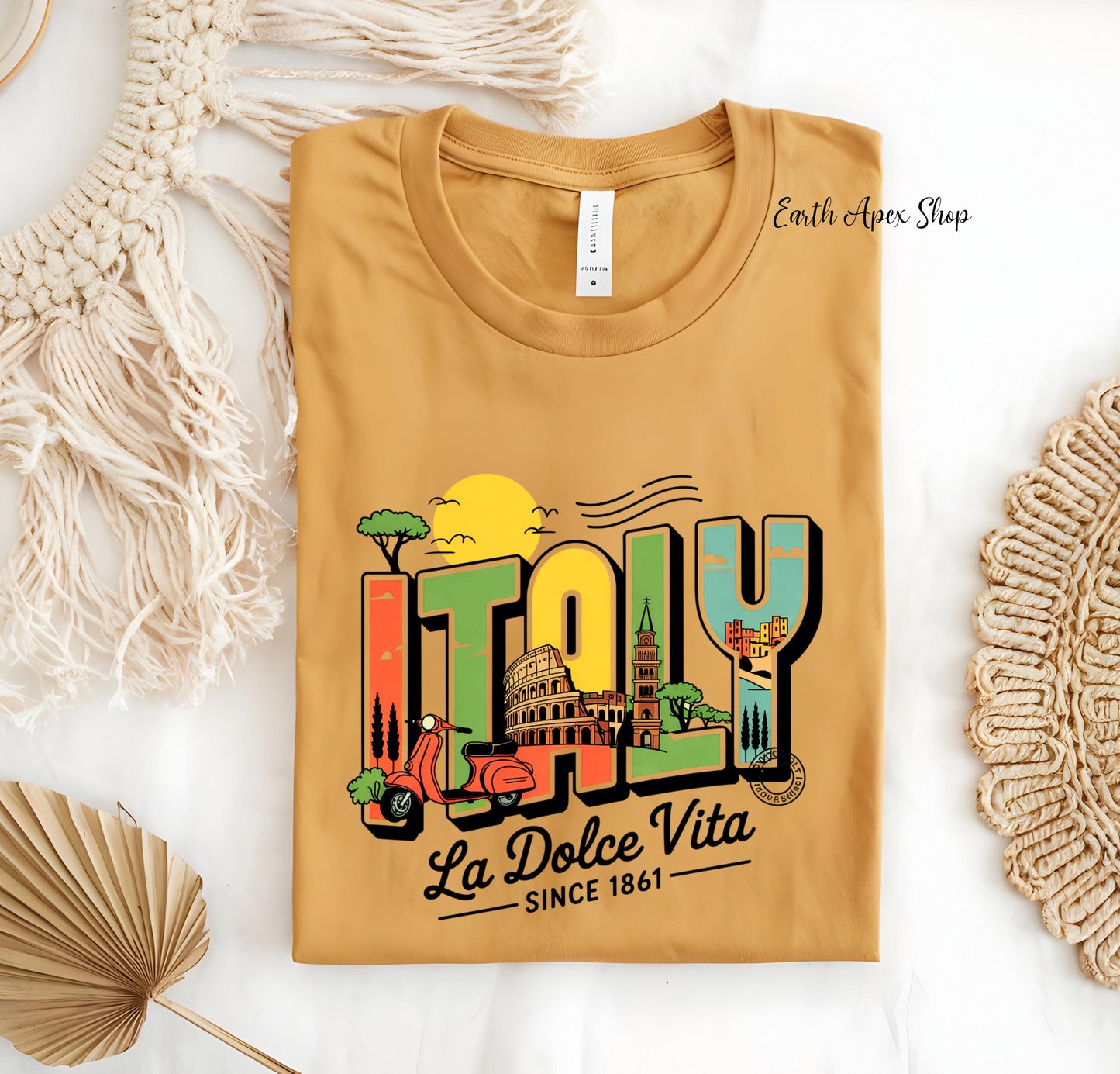 La Dolce Vita Italy T-Shirt: Retro Italian Summer Tee