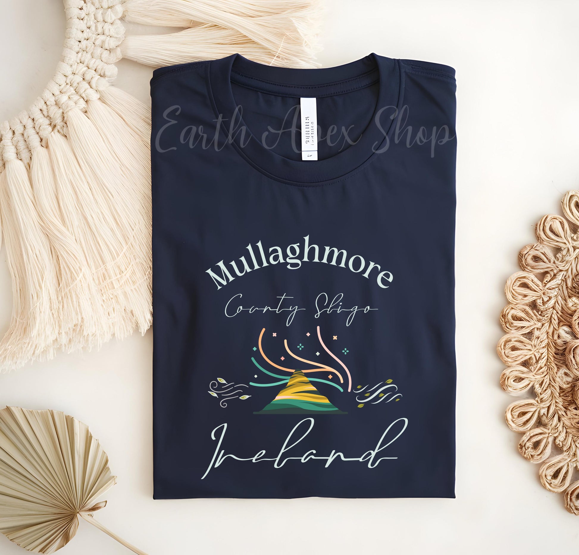 Mullaghmore Ireland Shirt European Coastal Town Irish Surf Village Tee Ireland Breeze Waves Flag