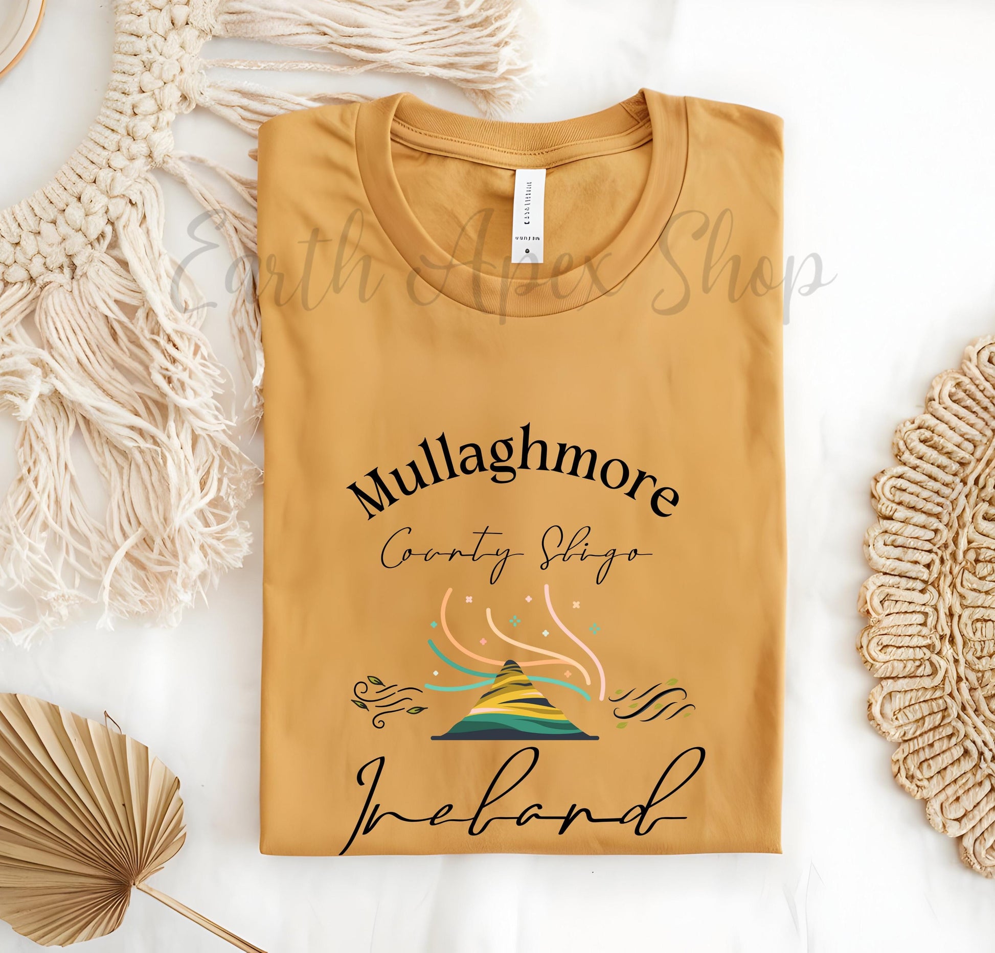Mullaghmore Ireland Shirt European Coastal Town Irish Surf Village Tee Ireland Breeze Waves Flag