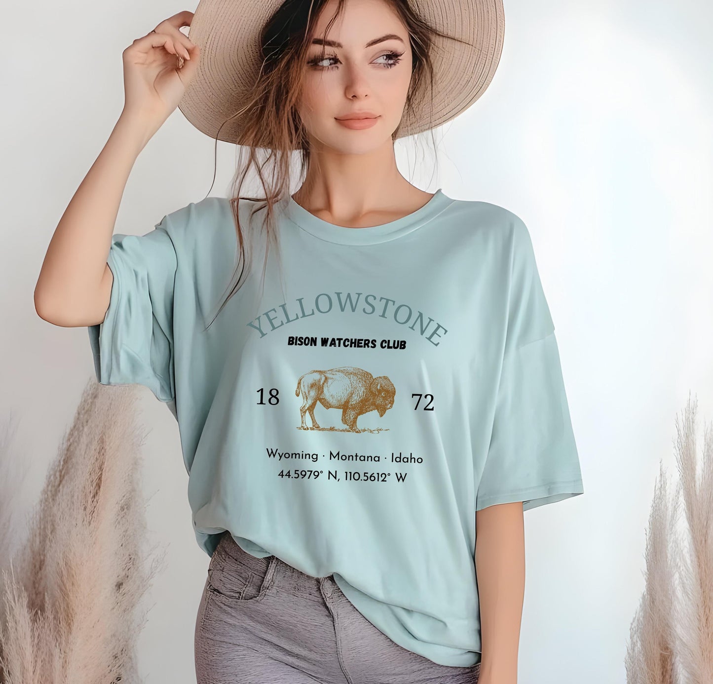 Yellowstone Bison Graphic Tee: Vintage National Park Shirt