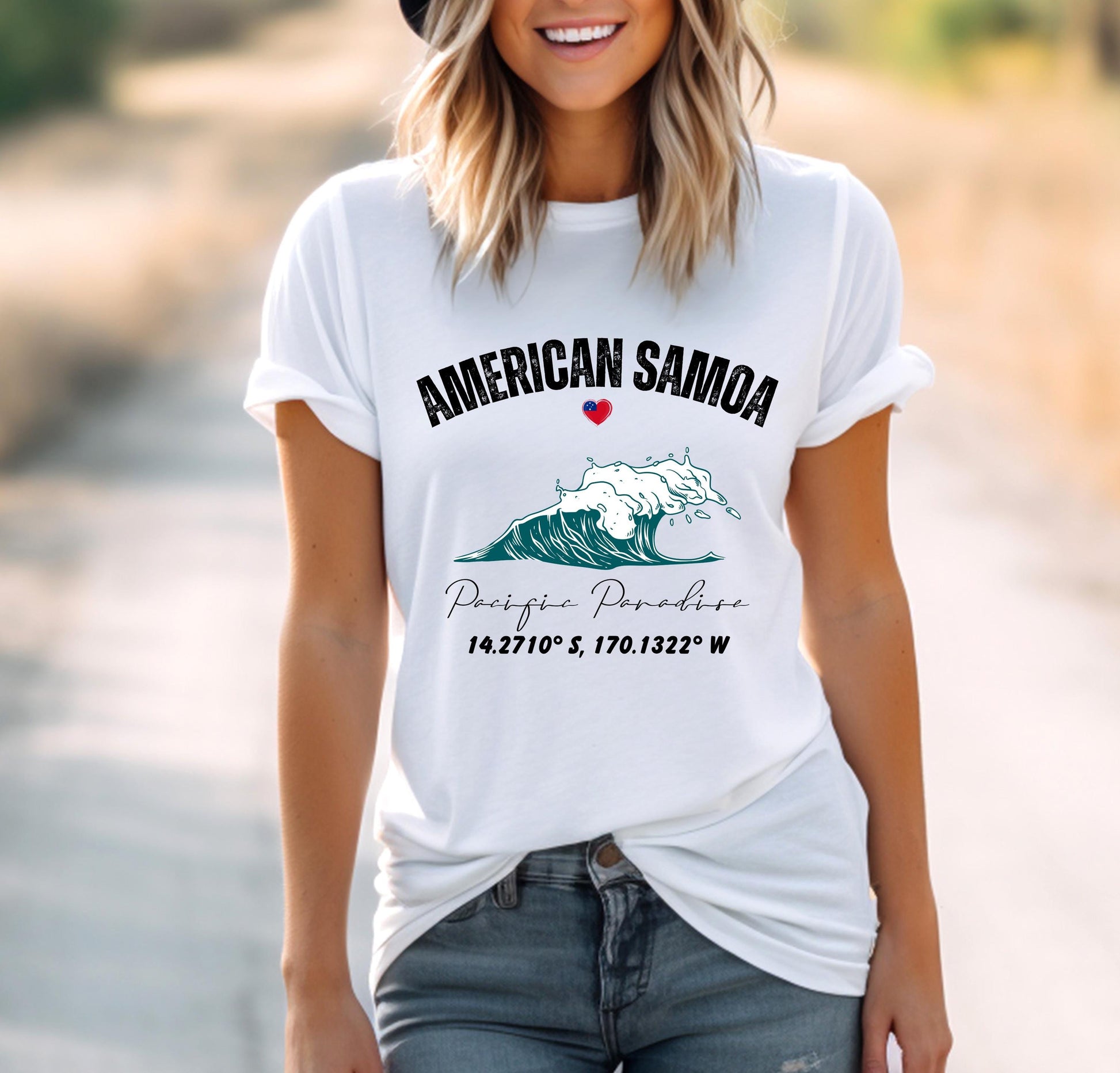 American Samoa Surf Shirt: Vintage Pacific Island Graphic Tee