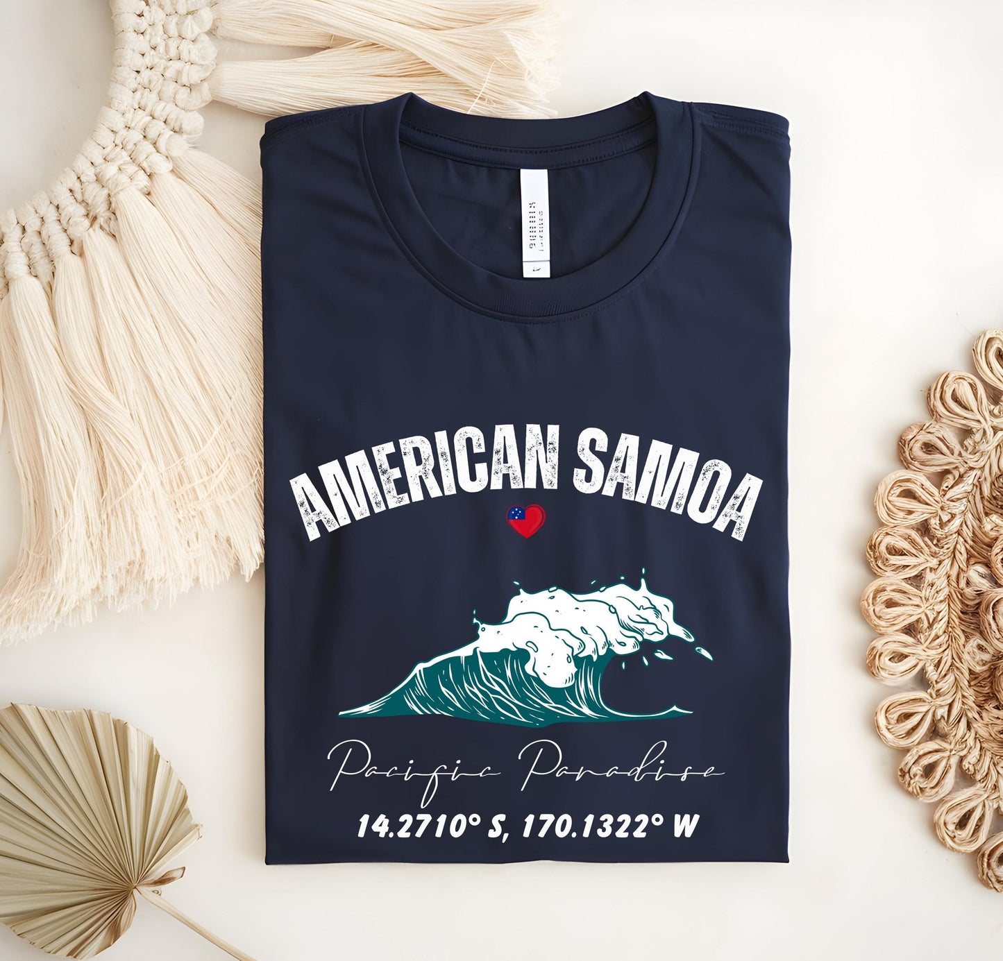 American Samoa Surf Shirt: Vintage Pacific Island Graphic Tee