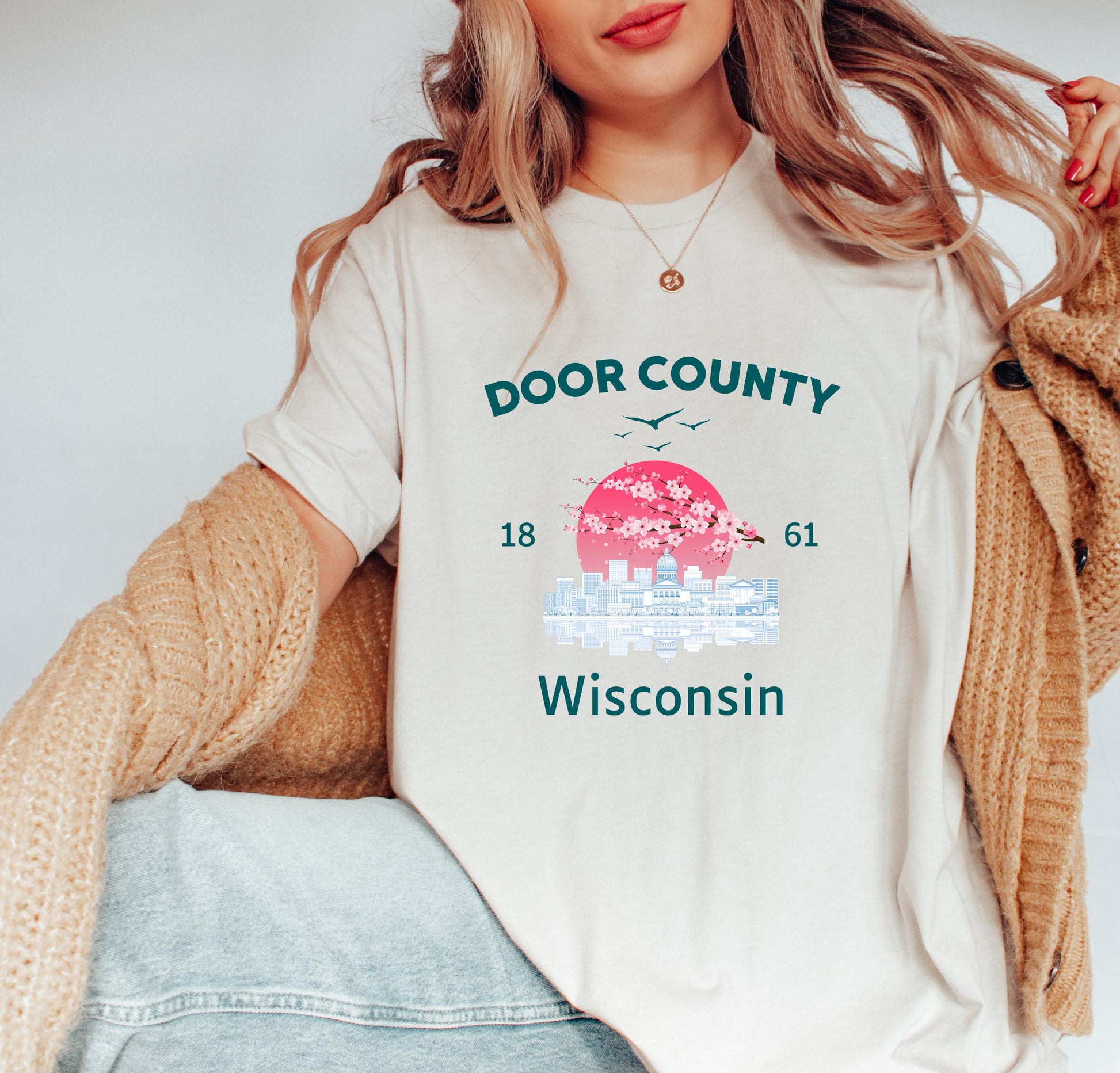 Door County Wisconsin T-Shirt, Midwest Vacation Tee