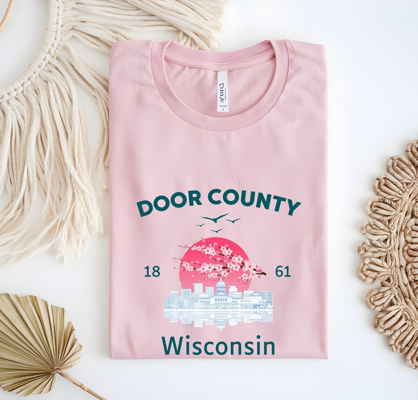 Door County Wisconsin T-Shirt, Midwest Vacation Tee