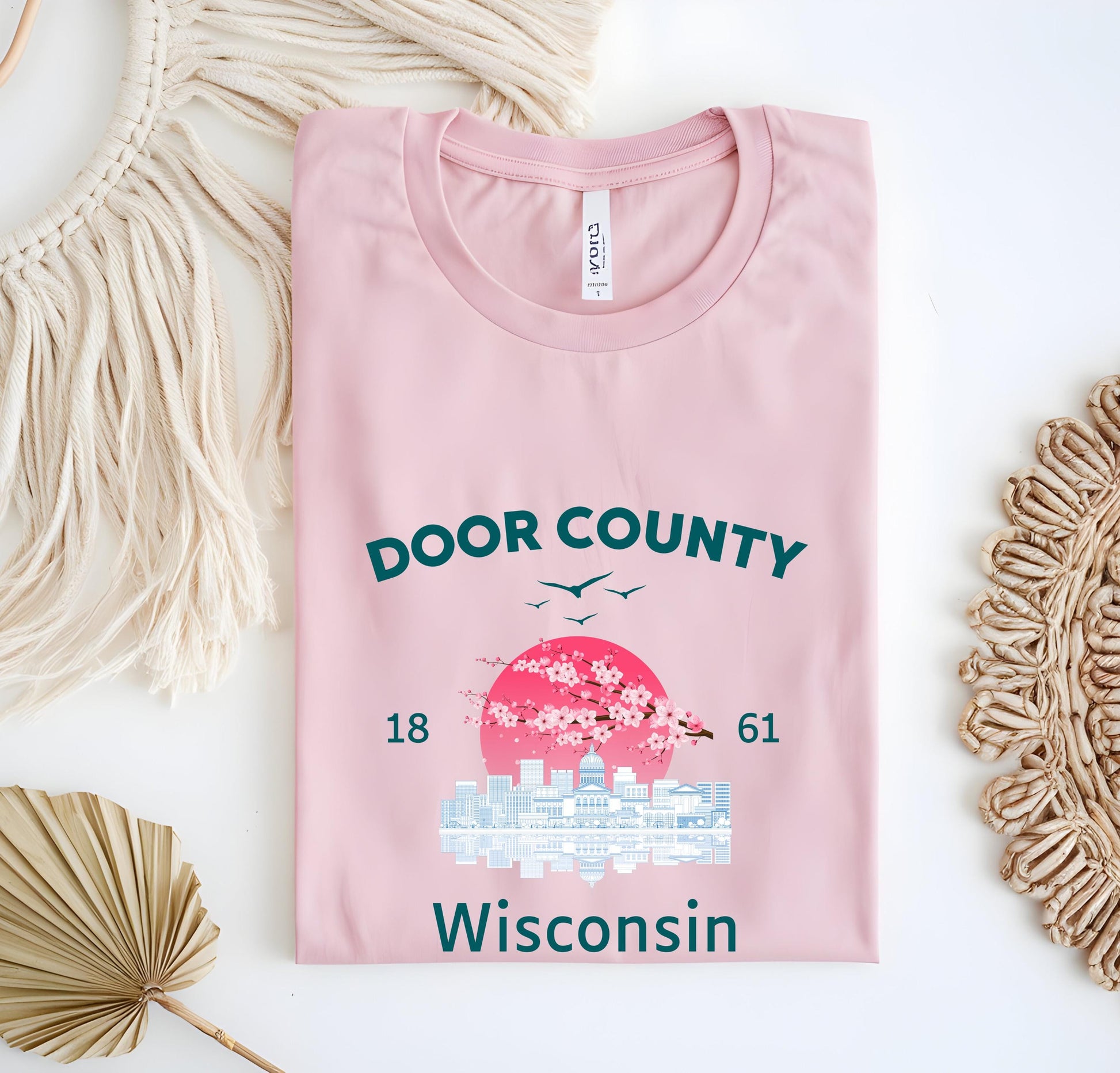 Door County Wisconsin T-Shirt, Midwest Vacation Tee
