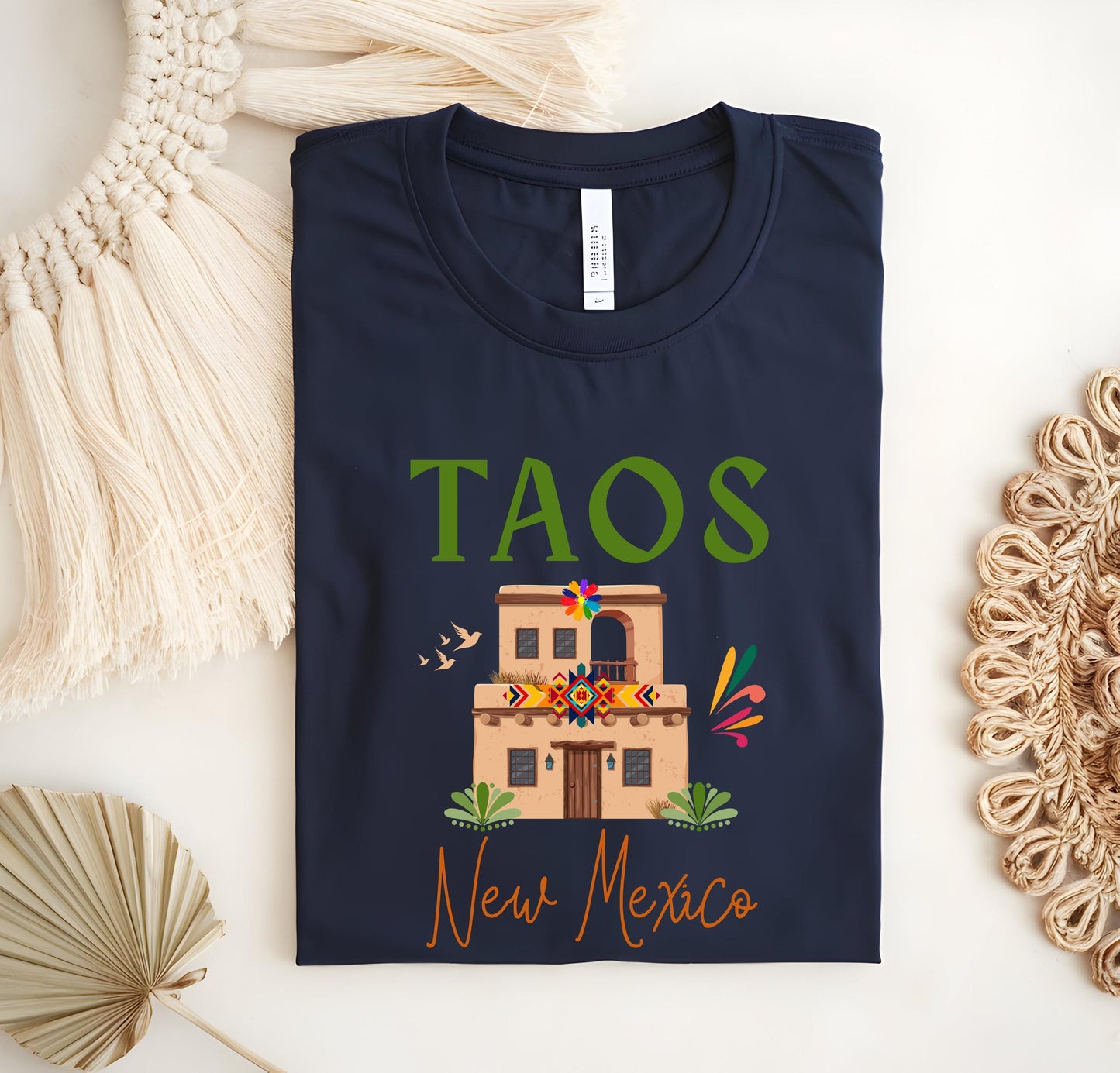 Taos New Mexico Shirt: Southwestern Cotton Tee