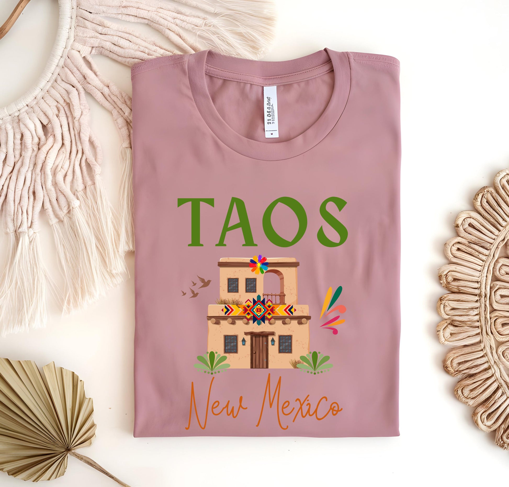 Taos New Mexico Shirt: Southwestern Cotton Tee