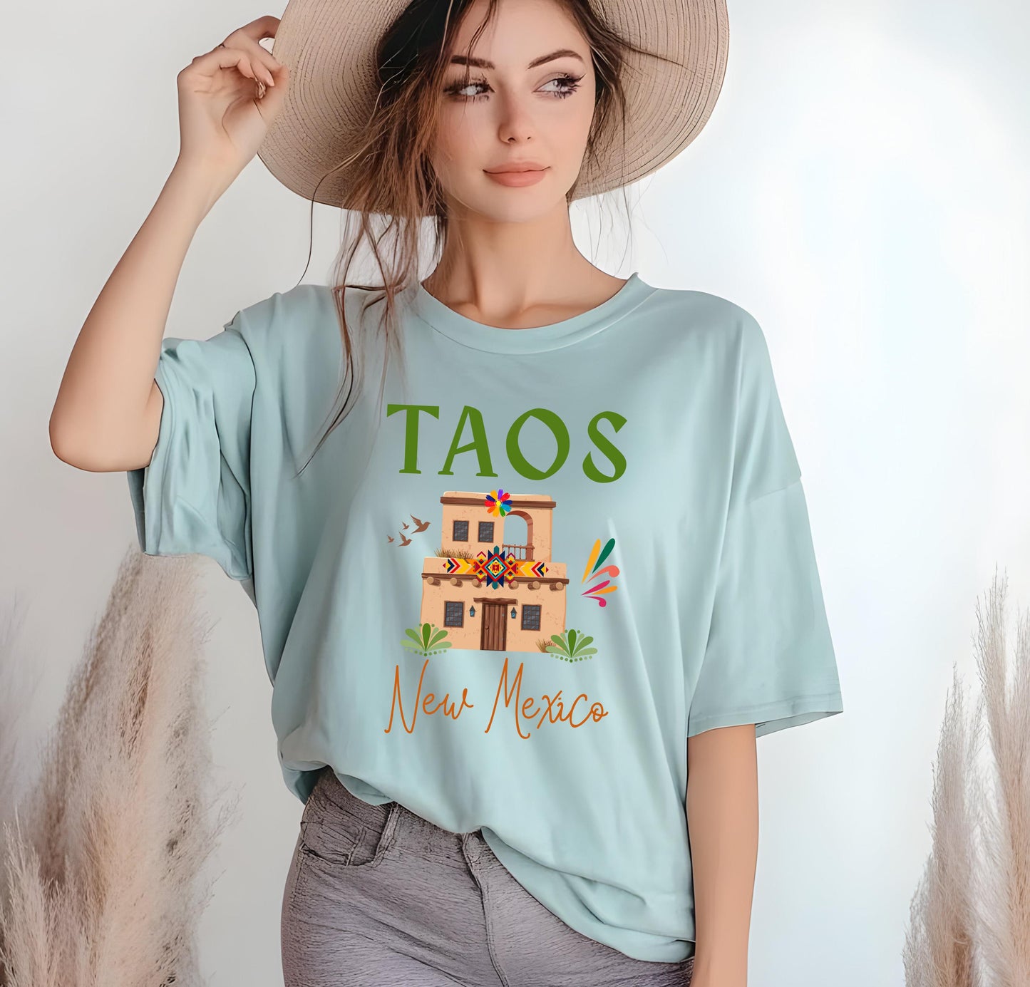 Taos New Mexico Shirt: Southwestern Cotton Tee