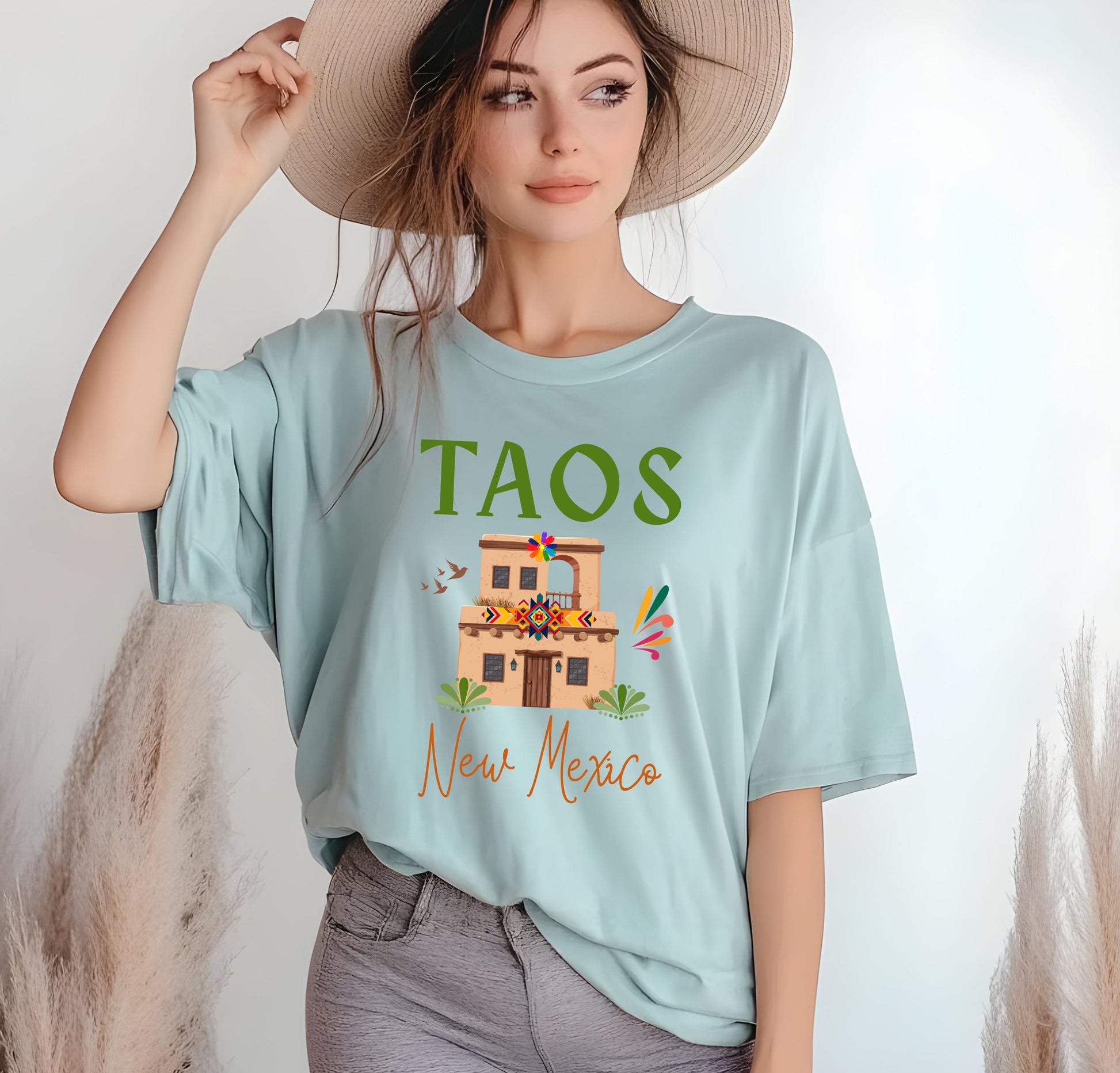 Taos New Mexico Shirt: Southwestern Cotton Tee