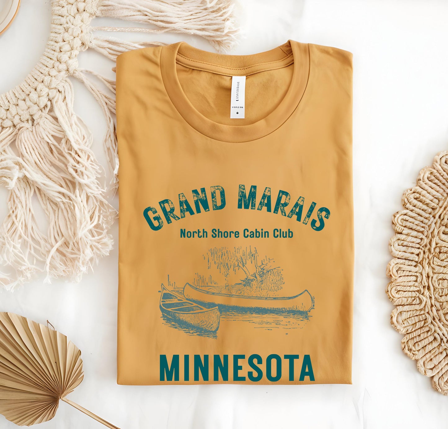 Grand Marais Shirt Minnesota T-shirt, Midwest North Shote Cabin Club T-Shirt