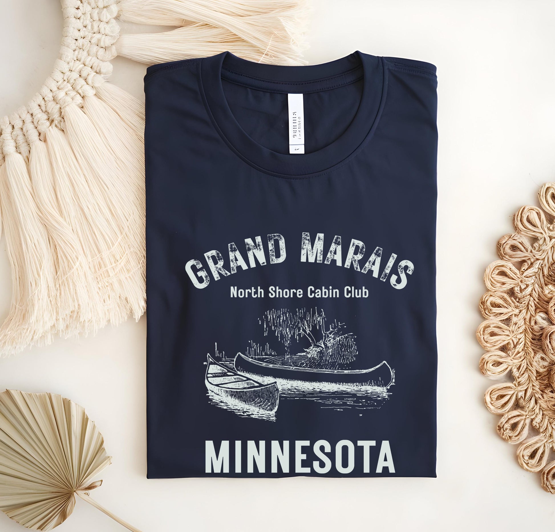 Grand Marais Shirt Minnesota T-shirt, Midwest North Shote Cabin Club T-Shirt
