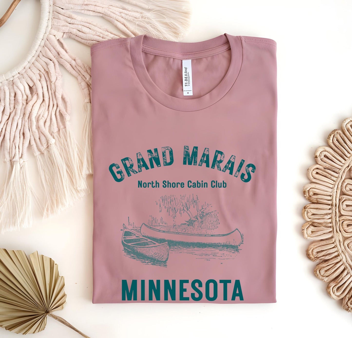Grand Marais Shirt Minnesota T-shirt, Midwest North Shote Cabin Club T-Shirt