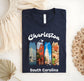 Charleston South Carolina Shirt, Charleston Travel Souvenir Tee