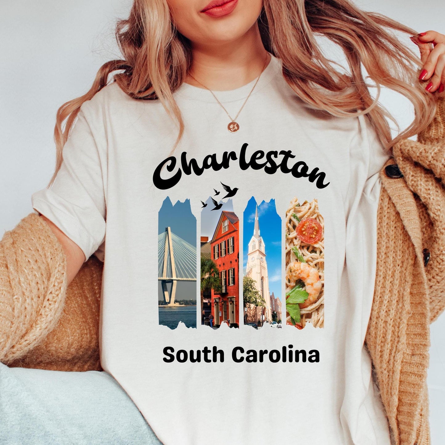Charleston South Carolina Shirt, Charleston Travel Souvenir Tee