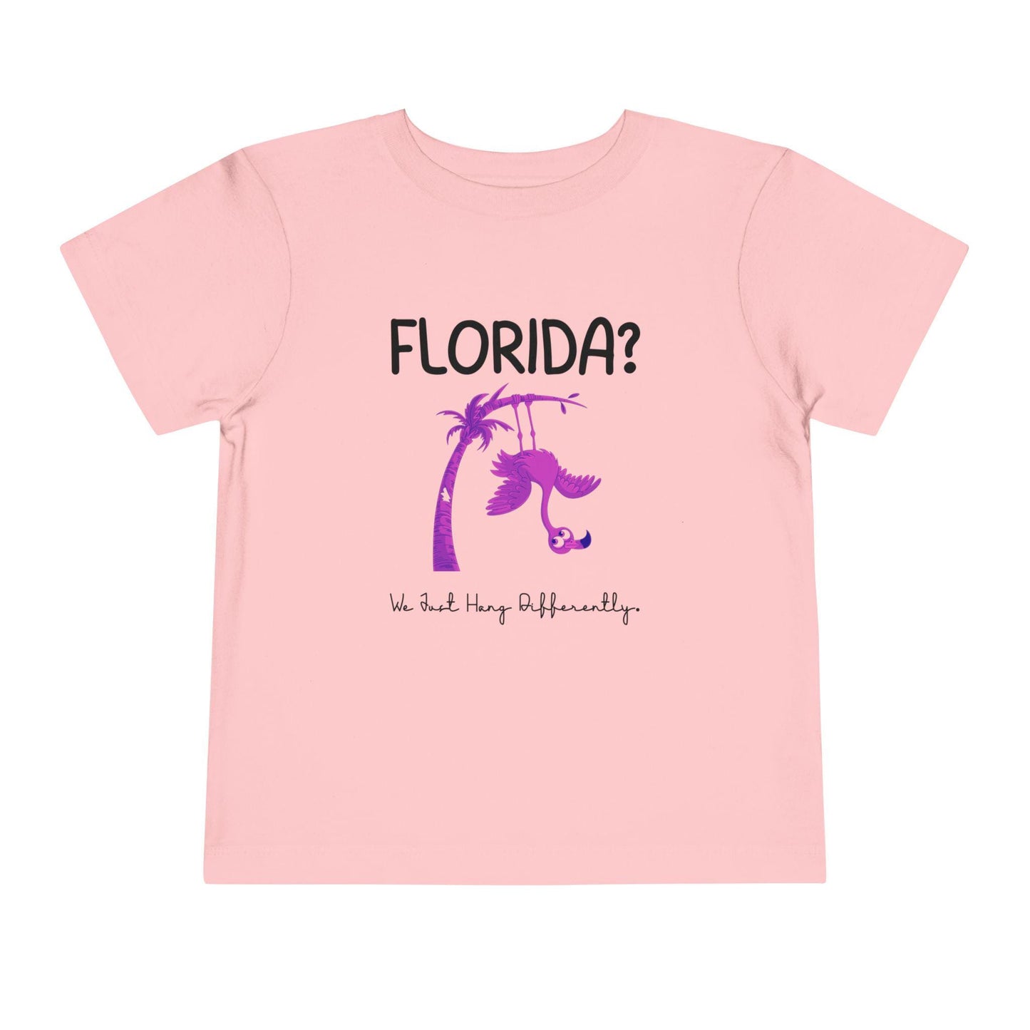 Funny Florida Toddler Shirt: Hurricane Survivor Flamingo Tee