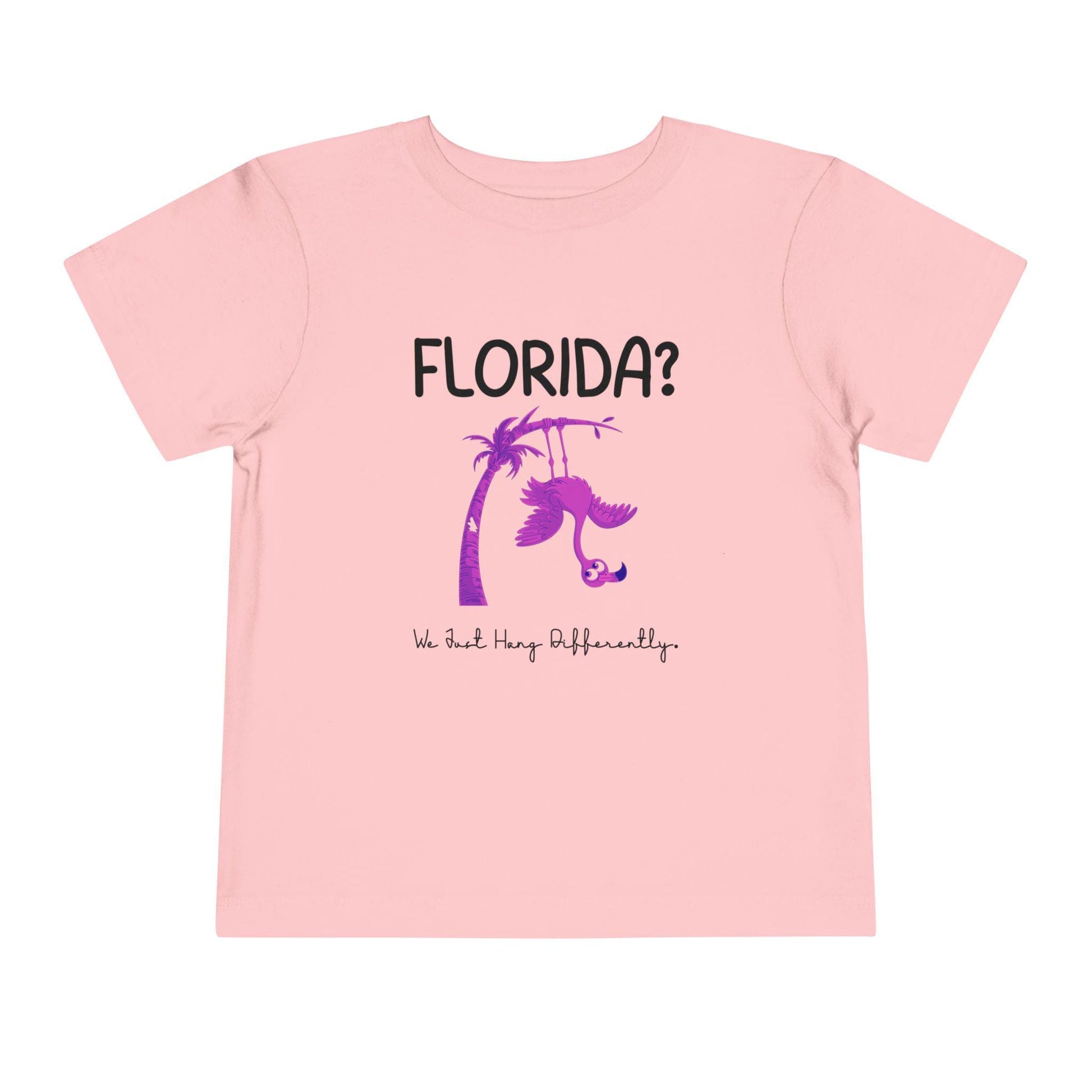 Funny Florida Toddler Shirt: Hurricane Survivor Flamingo Tee