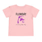 Funny Florida Toddler Shirt: Hurricane Survivor Flamingo Tee