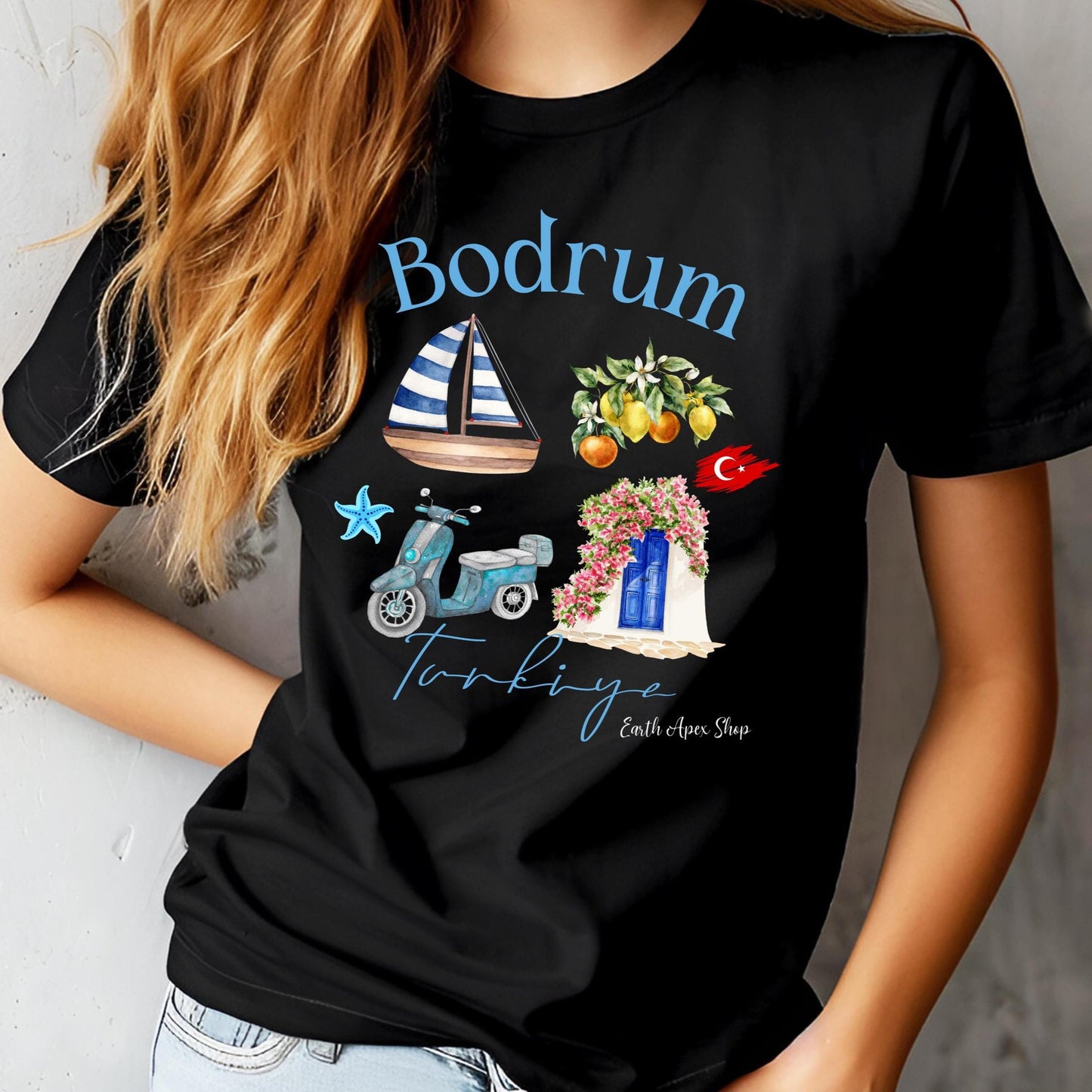 Bodrum Turkey Shirt: Aegean Sea Vacation Tee