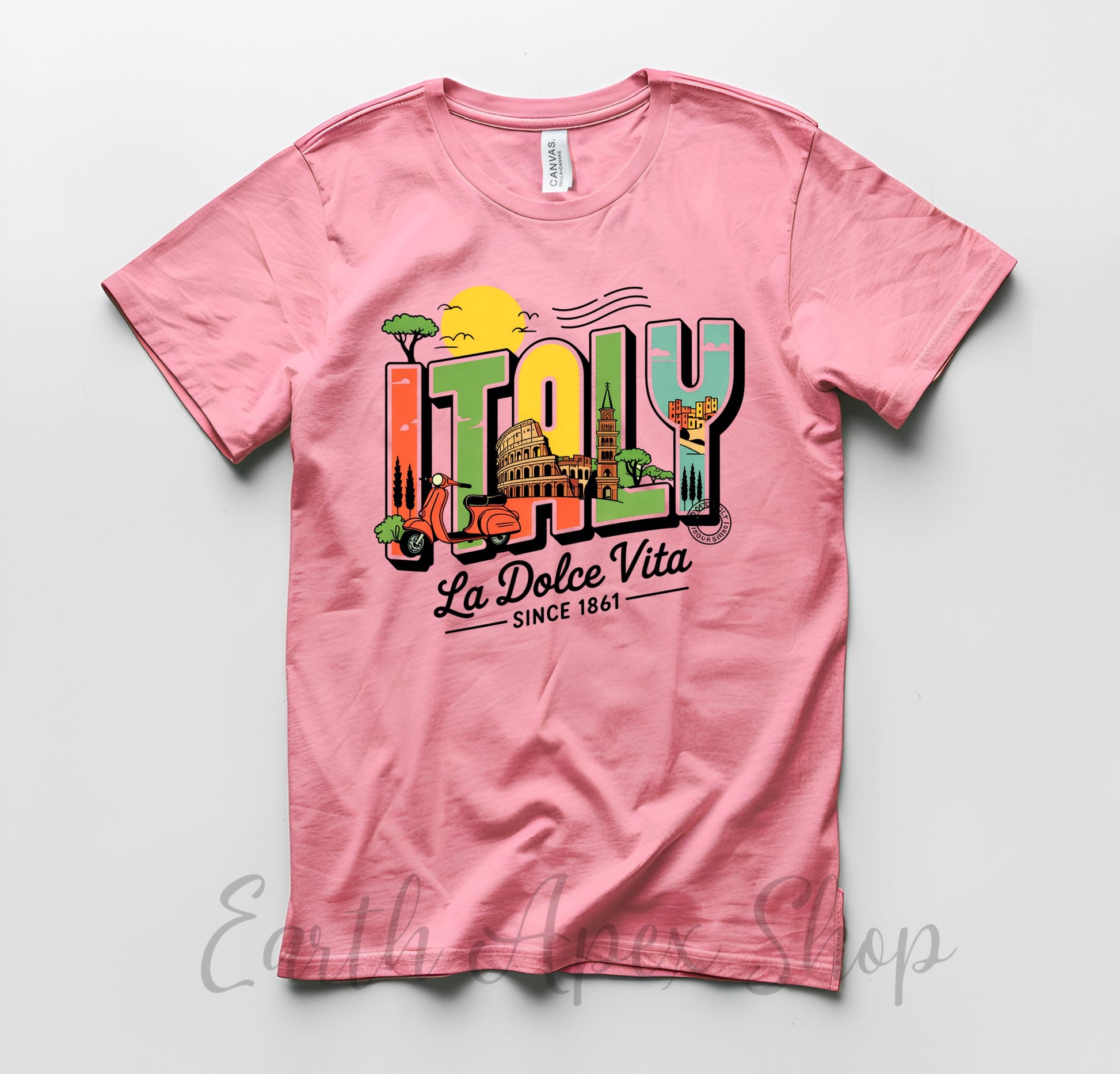 La Dolce Vita Italy T-Shirt: Retro Italian Summer Tee