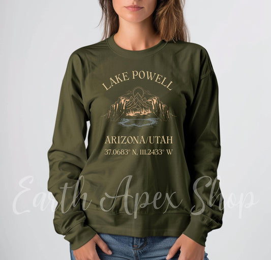 Lake Powell Sweatshirt: Arizona Utah Desert Travel Crewneck