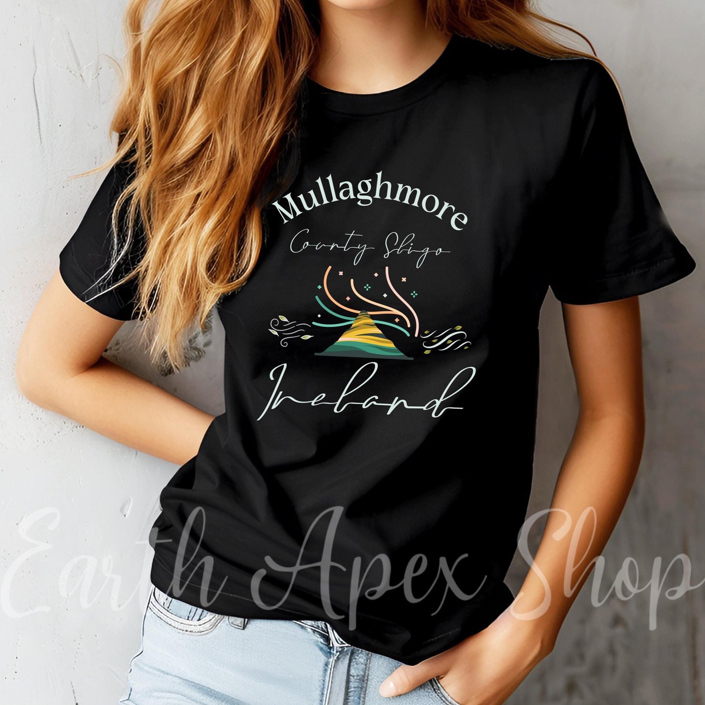 Mullaghmore Ireland Shirt European Coastal Town Irish Surf Village Tee Ireland Breeze Waves Flag