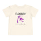 Funny Florida Toddler Shirt: Hurricane Survivor Flamingo Tee