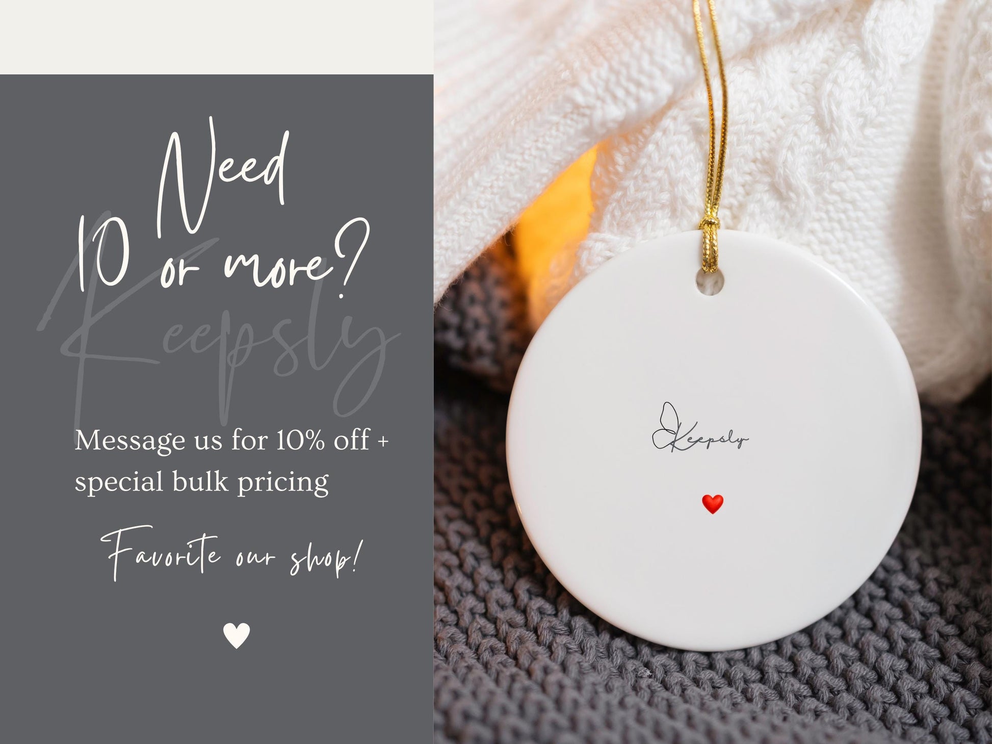 Grandparent Pregnancy Announcement Ornament: Elephant Keepsake, Customizable