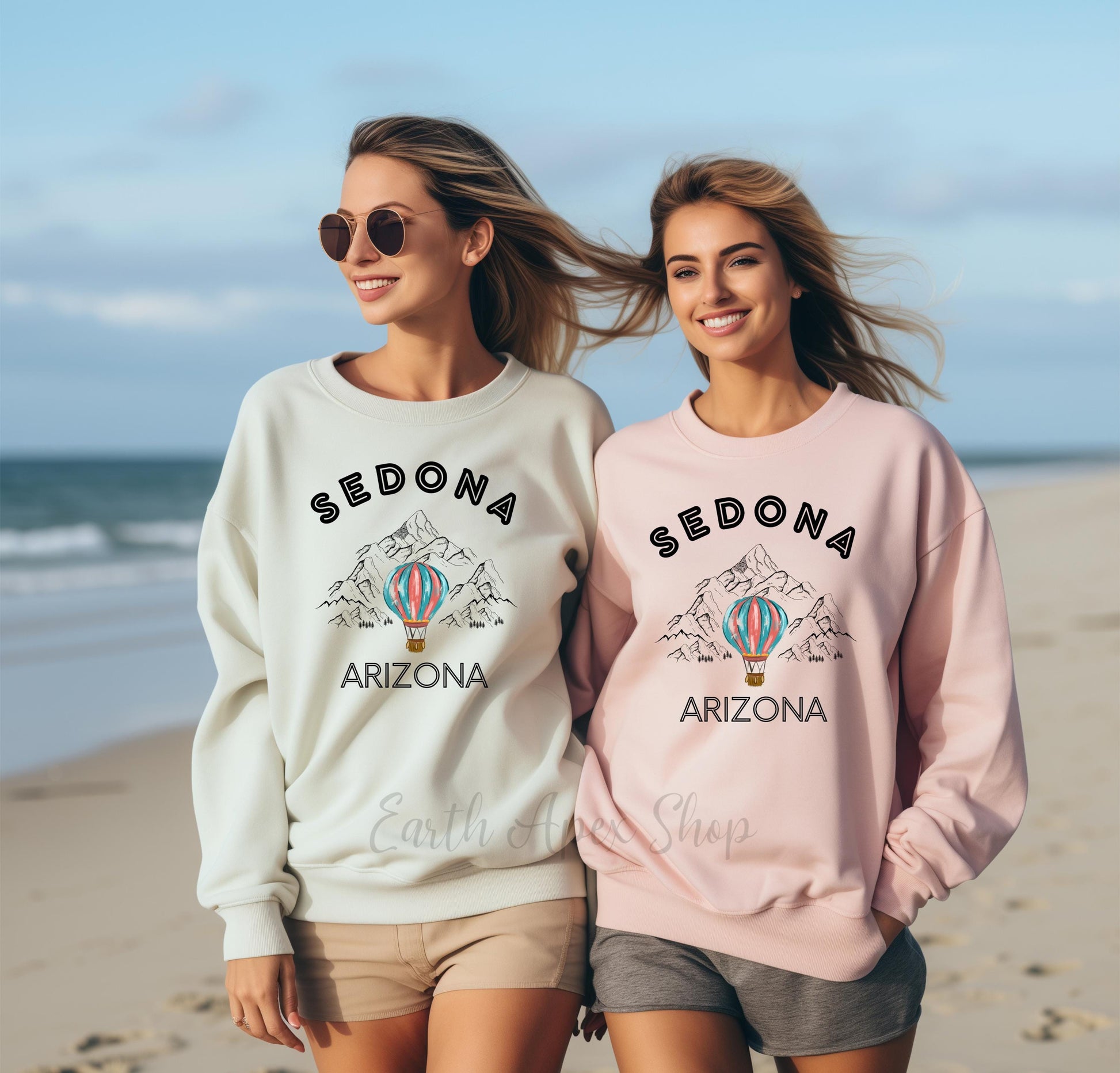 Sedona Sweatshirt: Travel Crewneck EarthApex City Sweater Cozy Destination Gift for Travelers