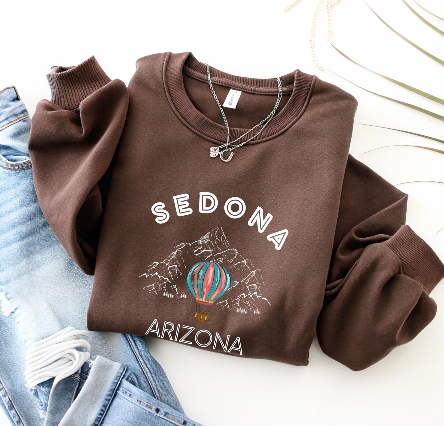 Sedona Sweatshirt: Travel Crewneck EarthApex City Sweater Cozy Destination Gift for Travelers