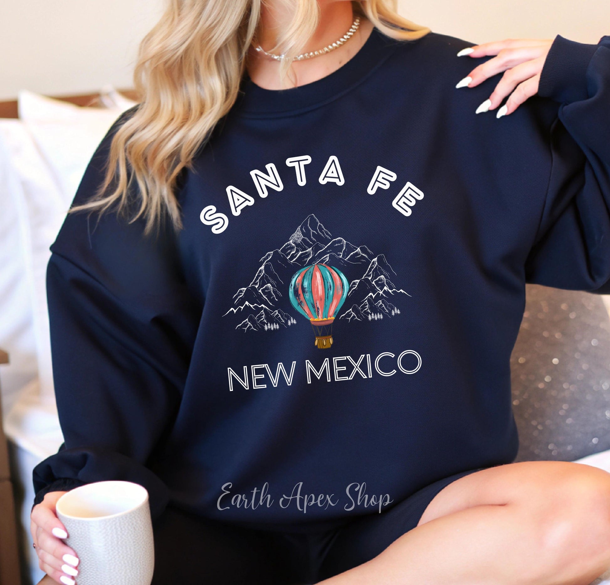 Santa Fe New Mexico Sweatshirt: Western Travel Crewneck